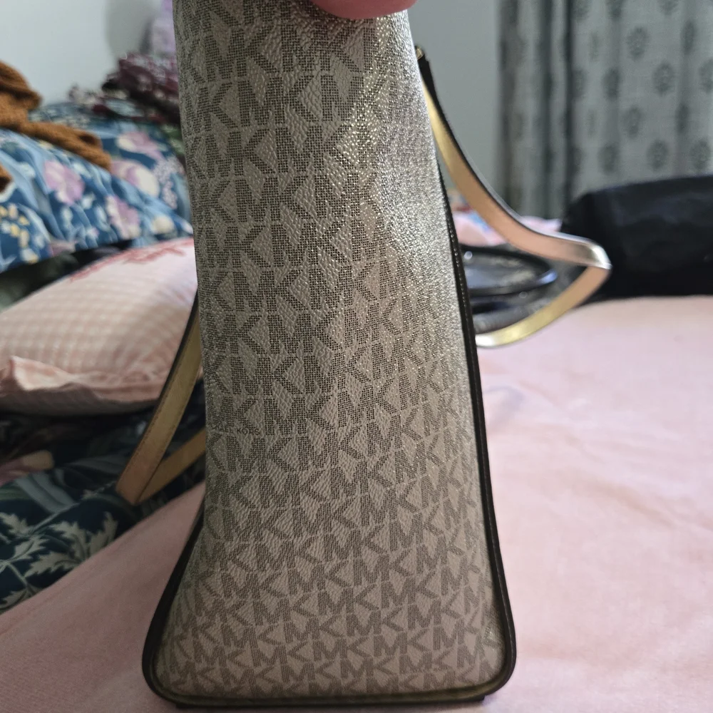 Michael Kors Gold Leather Bag